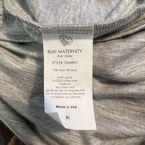 Bun Maternity Heather gray Nursing Tank New size extra large - Picture 6 of 6